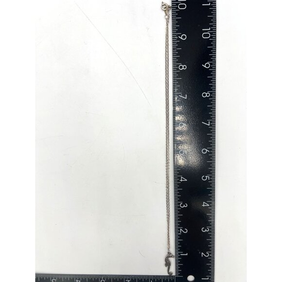 Sterling Silver Seahorse Pendant 925 18' Necklace Mariner Beach Ocean Nautical - Picture 5 of 6